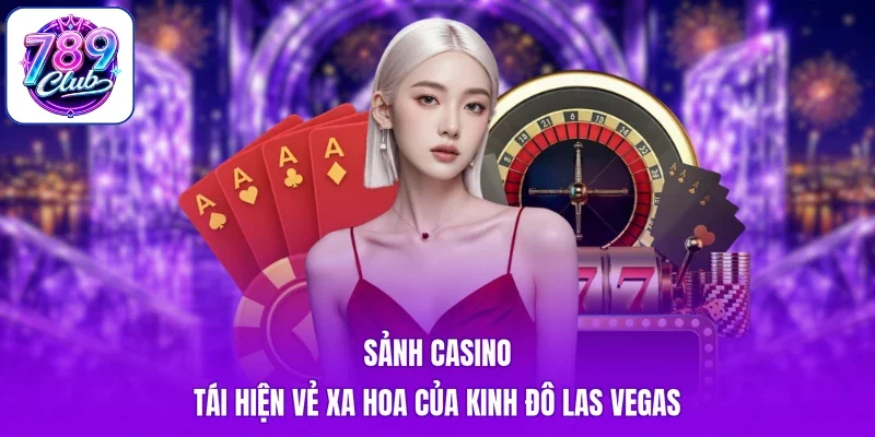 Sảnh Casino tái hiện vẻ xa hoa của kinh đô Las Vegas